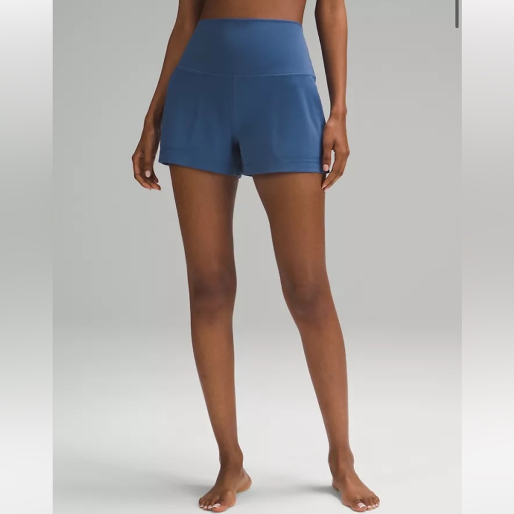 Lululemon Align Classic Fit High Rise 3” Shorts - Pitch Blue Size 6
